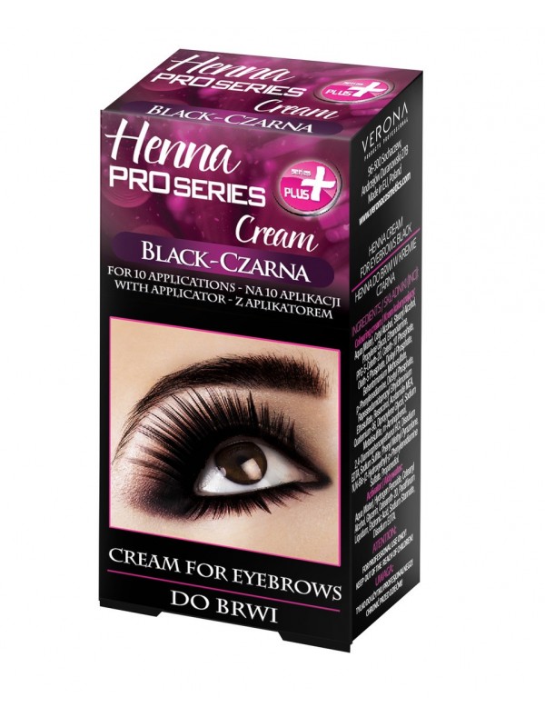 Verona Henna for eyebrows in cream Black