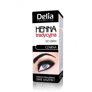 Delia henna voor wenkbrauwen zwart klein 2 ml