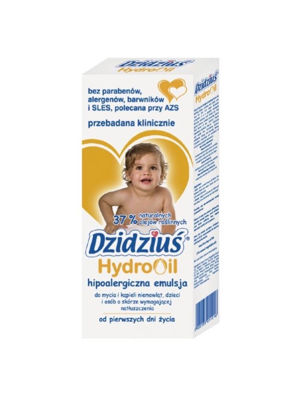 Dzidziuś HydroOil emulsie voor wassen en baden 300 ml