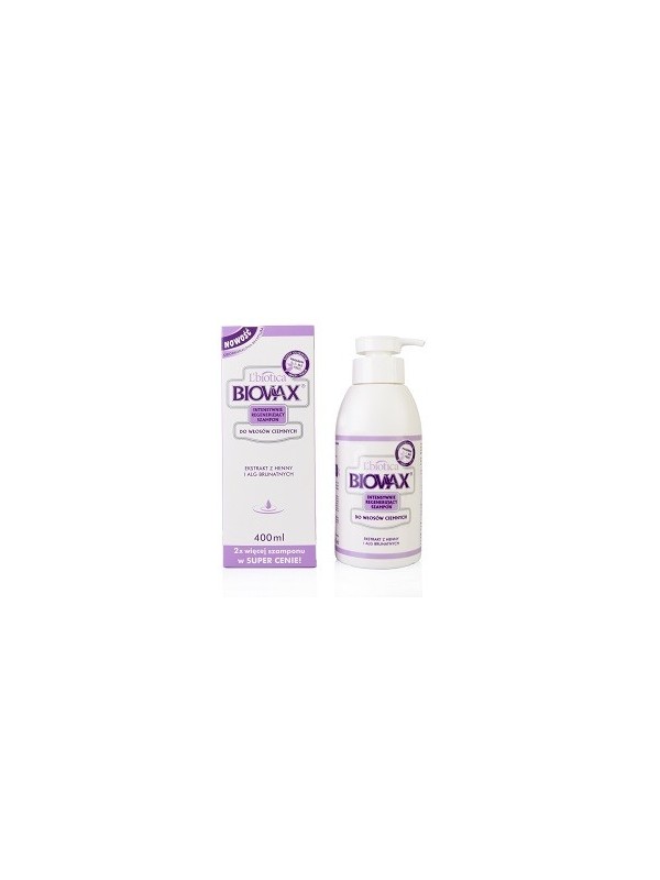 L'biotica BIOVAX Shampoo voor donker haar 400 ml