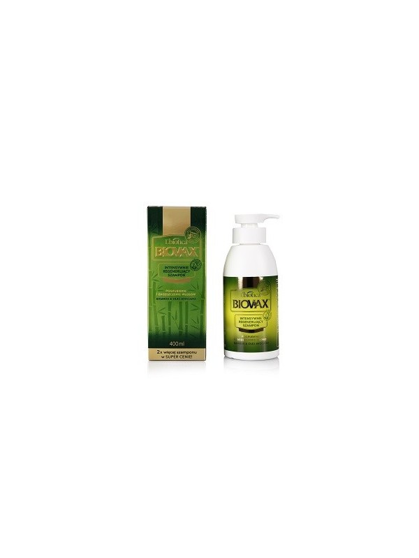 L'biotica BIOVAX Haarshampoo Bamboe & Avocado -olie 400 ml