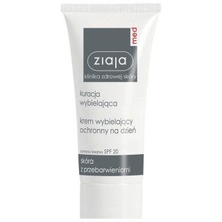 Ziaja Med Whitening treatment Beschermende whitening gezichtscrème voor de dag SPF20 50 ml