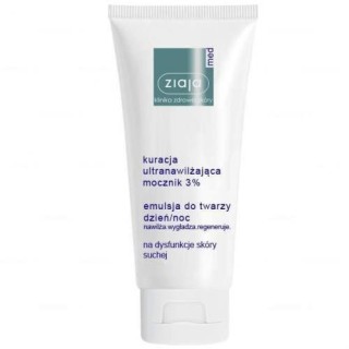 Ziaja Med Soin ultra-hydratant Émulsion visage à l'urée 3% ultra-hydratante pour peaux très sèches 50 ml
