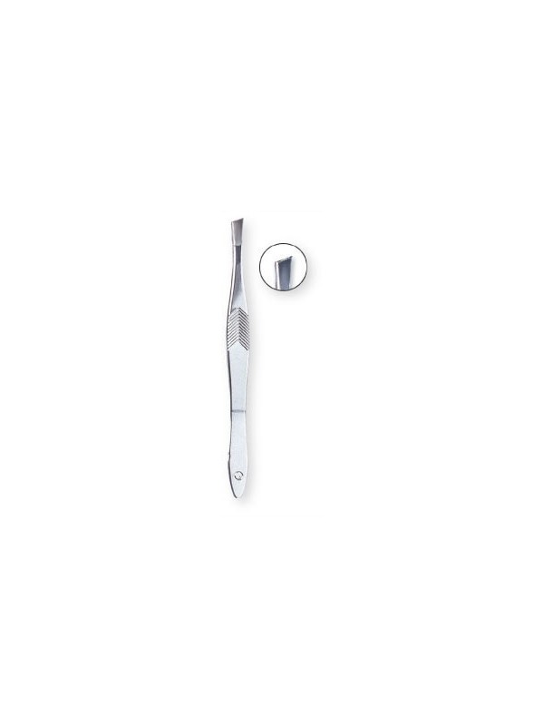 Top choice slant tweezers silver - 7316