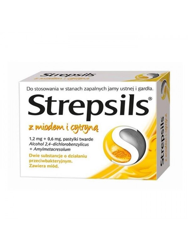 Strepsils met honing en citroen 24 zuigtabletten