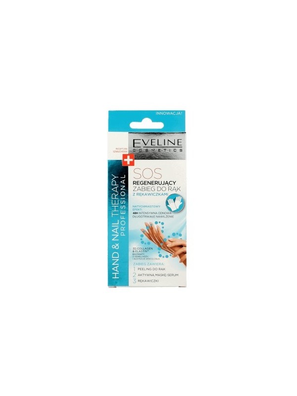 Eveline Hand Nail Therapy Professional - SOS regenerujący zabieg do rąk z rękawiczkami 2x7 ml