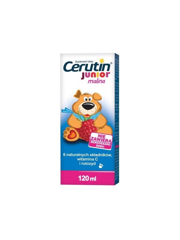 Cerutin Junior Syrup for children over 3 years old strawberry 120 ml