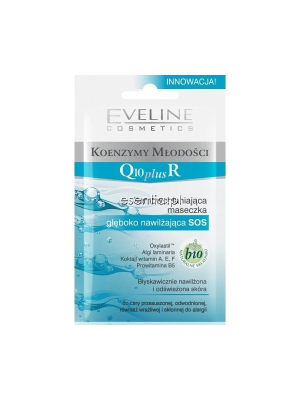 Eveline Coenzyme Youth Q10+R gezichts- en halsmasker diep hydraterende SOS 10 ml