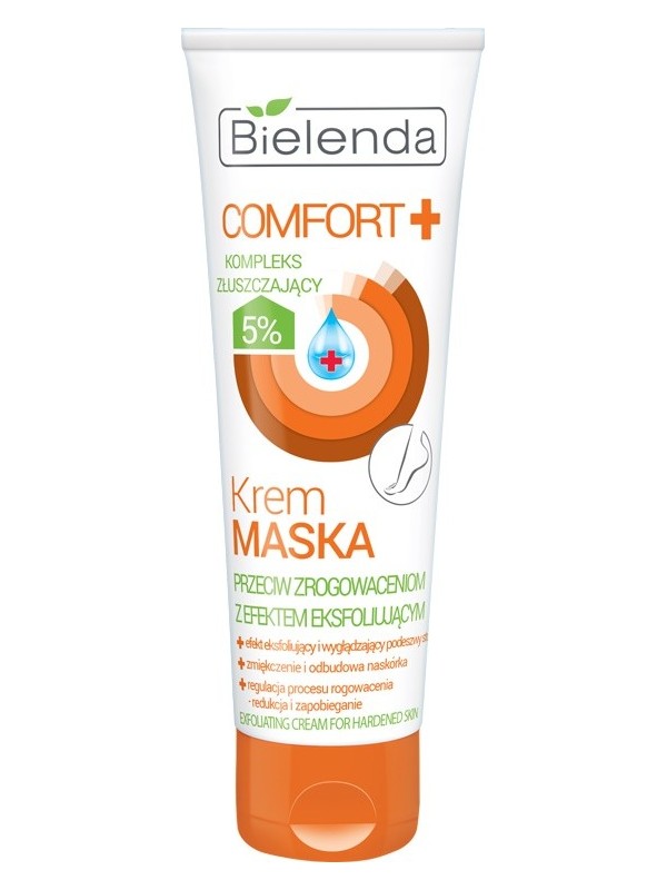 Bielenda Comfort Cream Voetmasker tegen eelt met exfoliërende en gladmakende werking 100 ml