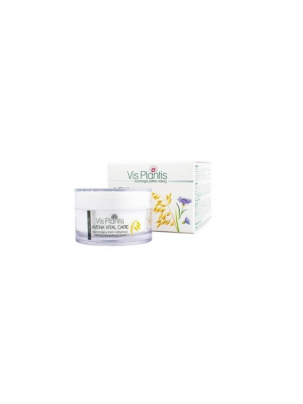 Vis Plantis Avena Vital Care Kalmerende crème voor de gevoelige huid Haver+Korenbloem voor de nacht 50 ml