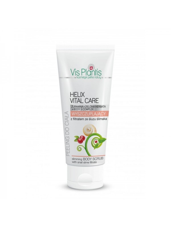 Vis Plantis Helix Vital Care Кремовий peeling для тіла з ефектом схуднення з фільтратом слизу равлика 200 мл