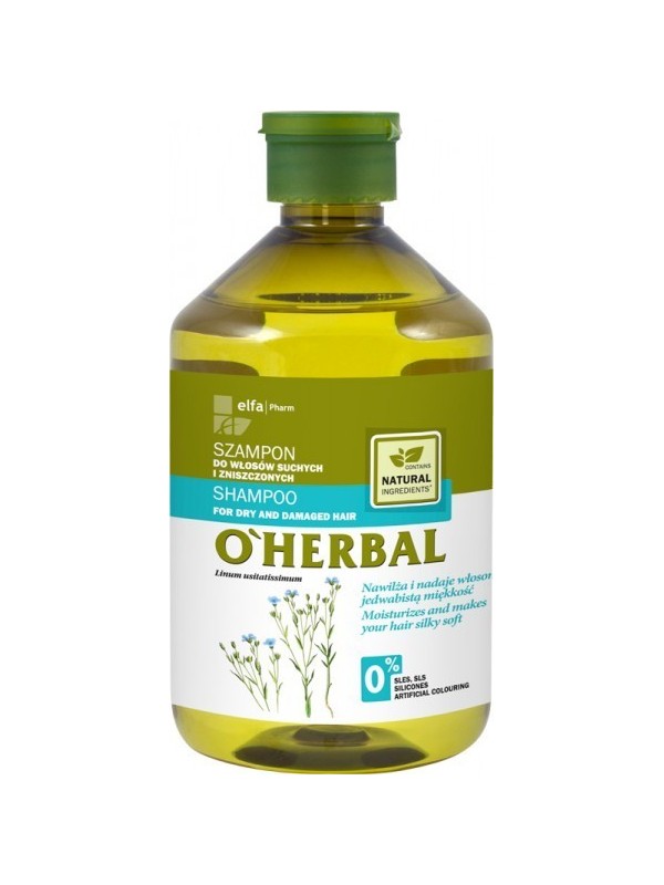 O'Herbal Shampoo for dry and damaged hair with flax extract 500 ml