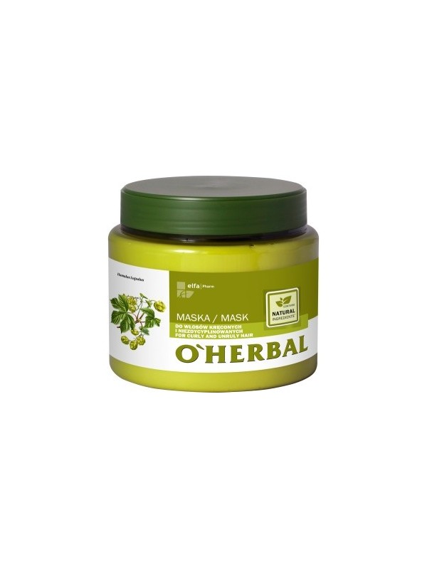 O'Herbal Masker voor krullend en ongedisciplineerd haar met hopextract 500 ml