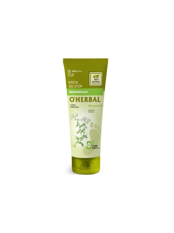 O'Herbal Deodorant FOOT CREAM with yarrow extract 75 ml