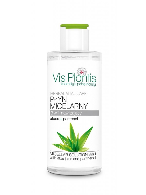 Vis Plantis Herbal Vital Care płyn micelarny 3w1 Aloes+Pantenol 150 ml