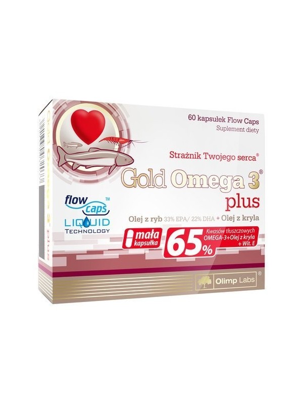 Gold Omega 3 plus vitamine E 60 capsules