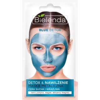 Bielenda BLUE DETOX Ontgiftend masker voor de droge en gevoelige huid 8 g