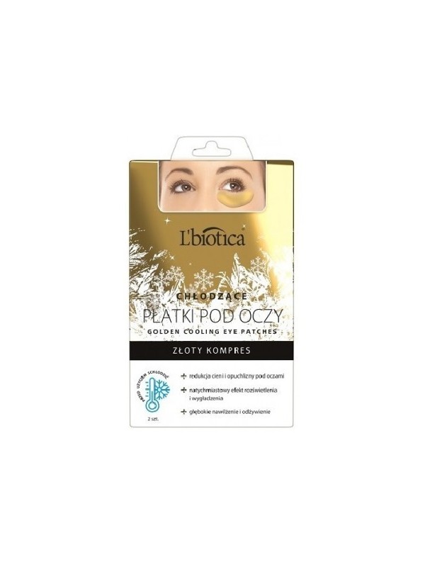 L'biotica GOLD COOLING EYE PADS 2 pcs.