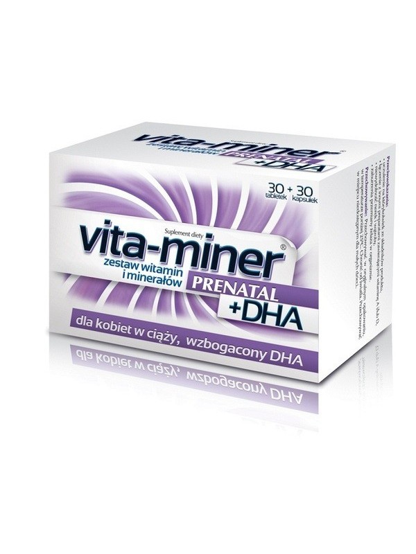 Vita -miner Prenatal + DHA 60 tablets