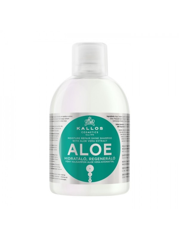 Kallos Regenererende en hydraterende haarshampoo Aloe 1000 ml