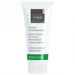 Ziaja Med Antibacteriële was- en scrubpasta met groene klei 75 ml