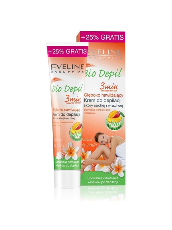 Eveline Diep hydraterende ontharingscrème voor de droge en gevoelige huid MANGO 125 ml