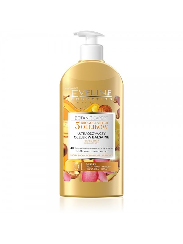 Eveline Botanic Expert ultraodżywczy olejek w balsamie do ciała 5 olejków 350 ml