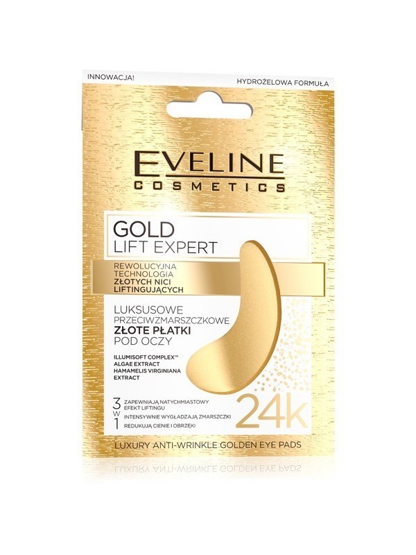 Eveline Gold Lift Expert Luxurious anti-wrinkle golden eye pads