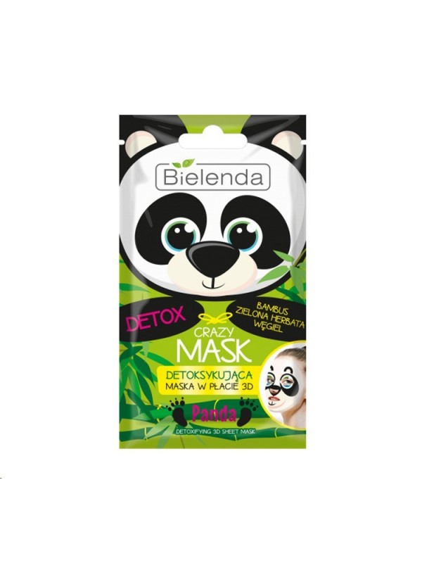 Bielenda Crazy Mask detoxifying sheet mask Panda 1 piece