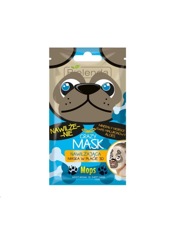 Bielenda Crazy Mask Moisturizing Mops sheet mask 1 piece