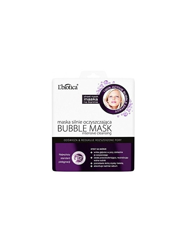 L'biotica BUBBLE MASK ОЧИЩАЮЧА МАСКА 23 мл ТКАНИНА