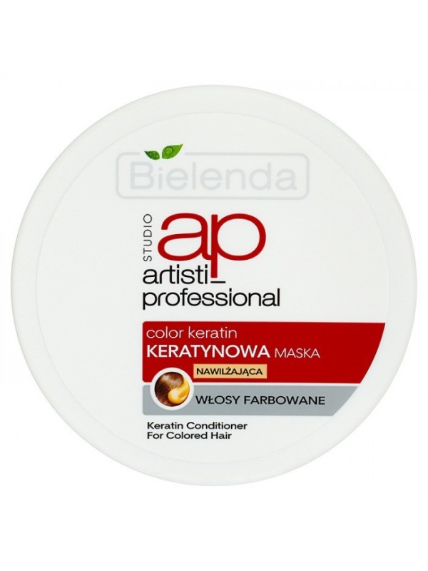 Bielenda Artisti Professional Color Keratin Keratin Mask для фарбованого волосся 200 мл