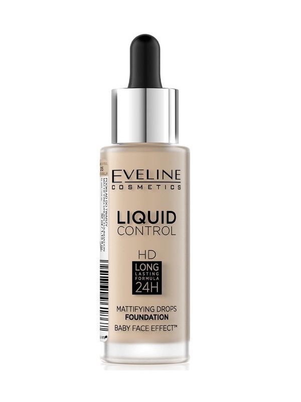 Eveline Liquid Control Foundation Beige Druppelaar /010/ Light 32 ml