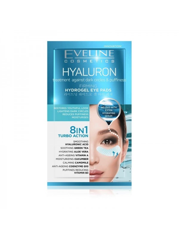 Eveline Hyaluron 8in1 hydro gel eye pads 2 pieces