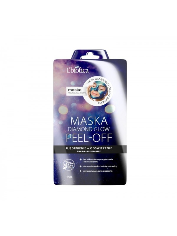 Маска L'biotica PEEL-OFF Diamond Glow Firming + Refreshing 10 г