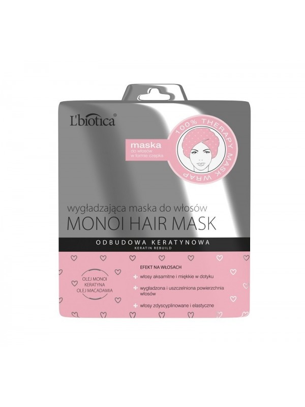 L'biotica MONOI HAIR Маска для волосся у формі шапочки Розгладжування