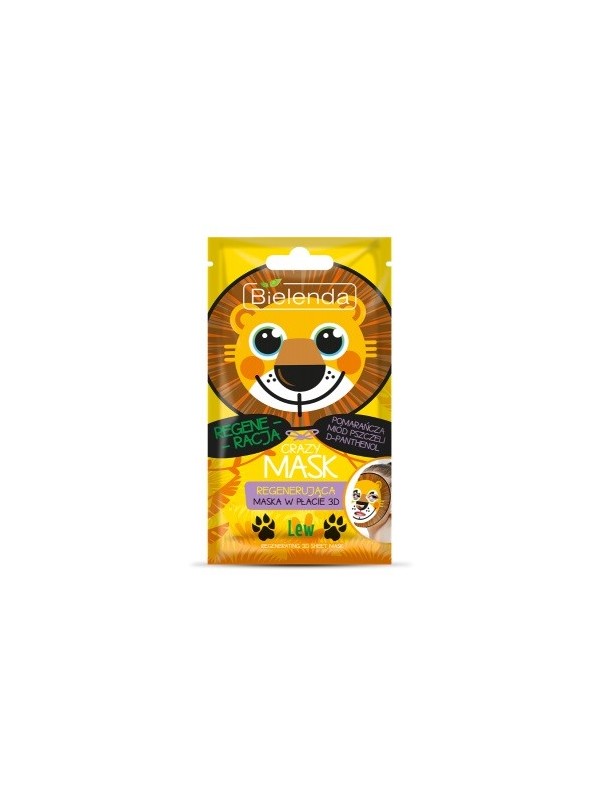 Bielenda Crazy Mask cleansing sheet mask Lion 1 piece