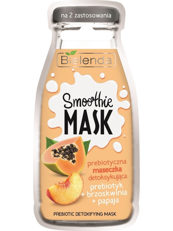 Bielenda Smoothie Mask детоксикуюча маска Prebiotic + Peach + Papaya 10 г