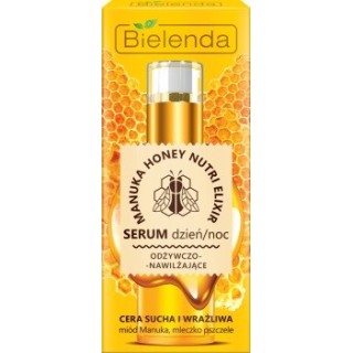 Bielenda Manuka Honey Nutri Elixir odżywczo-nawilżające Serum do twarzy dzień/noc 30 ml