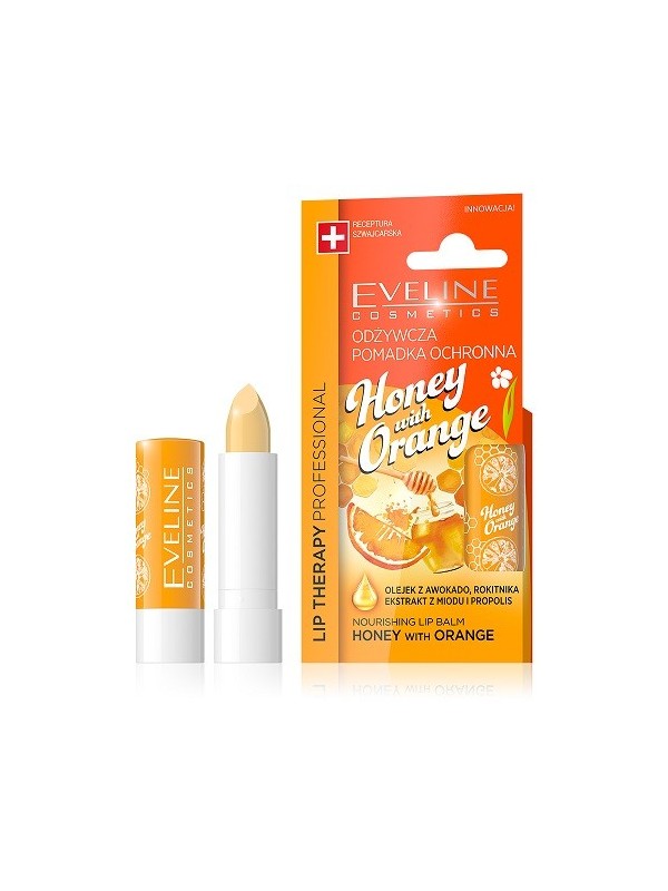 Живильна помада Eveline Lip Therapy Honey & Orange 4 г