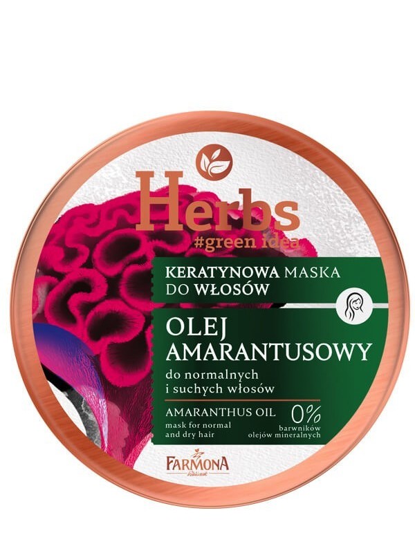 Farmona Herbs Keratin Hair Mask Амарантова олія для нормального та сухого волосся 250 мл