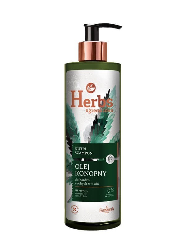 Farmona Herbs Nutri Shampoo Hennepolie voor zeer droog haar 400 ml