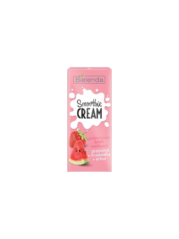 Bielenda SMOOTHIE CREAM Vochtinbrengende crème Prebiotisch + Aardbei + Watermeloen 50 ml