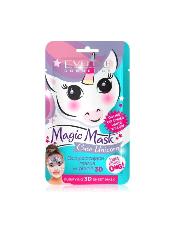 Eveline Magic Mask очищаюча 3D Cute Unicorn sheet mask 1 шт