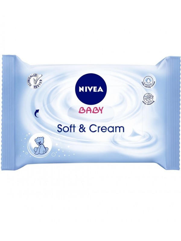 Nivea Baby Soft & Cream vochtige doekjes 63 st