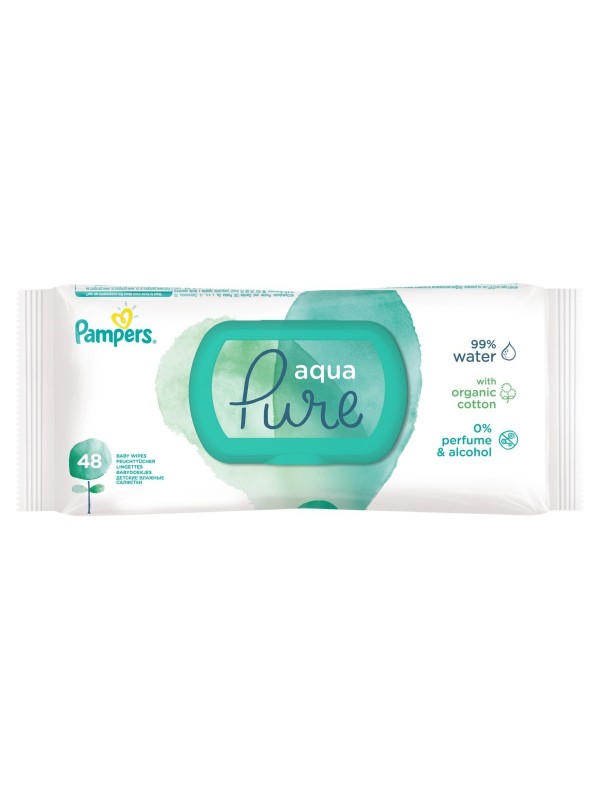 Pampers Aqua Pure wet wipes 48 pieces