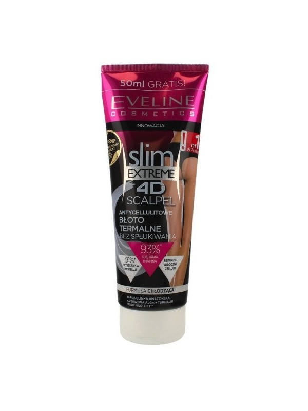 Eveline 4D Slim Extreme Scalpel Anti-Cellulite Thermische Modder 250 ml