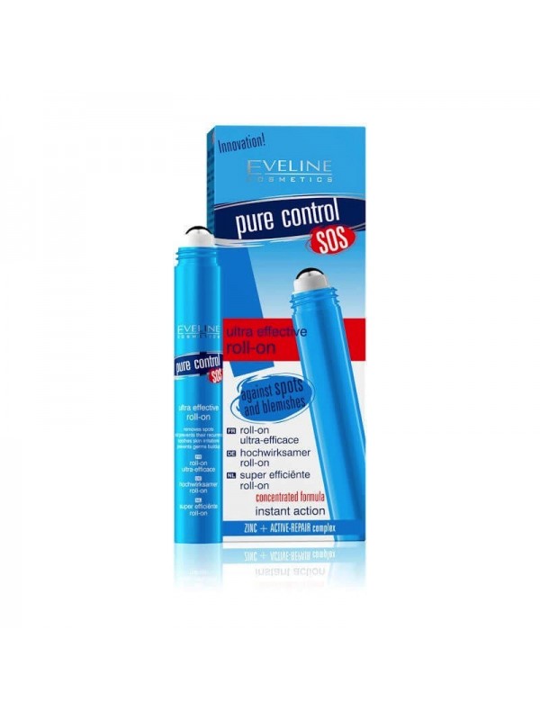 Eveline Pure Control SOS Ultra Effectieve roll on puistjes 15 ml