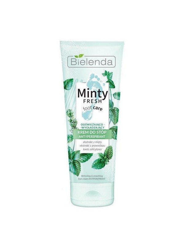 Bielenda MINTY FRESH FOOT CARE Крем для ніг освіжаючий і розгладжуючий антиперспірант 100 мл