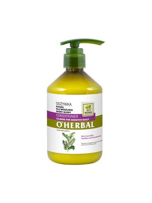 O'Herbal Haarconditioner verzachtend voor de gevoelige hoofdhuid met zoethoutextract 500 ml